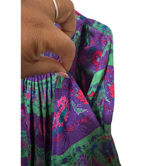 Vintage O by Oscar De la Renta Silk skirt women’s size 8 - Picture 6 of 12